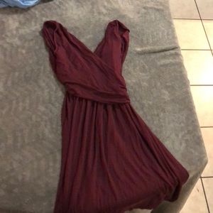 Beautiful maroon wrap dress